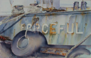 Forceful. Watercolour by Alan Noyes