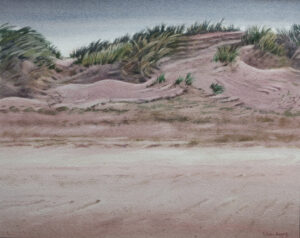 Dunes. Watercolour by Lillias August ©