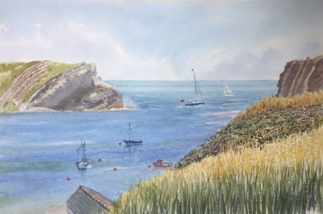 Entrance to Lullworth Cove by Rita Browne