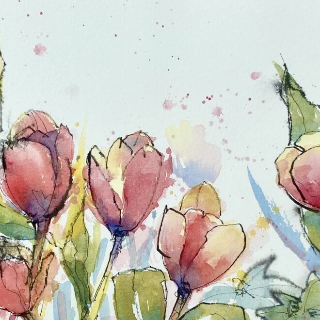 Horkesley tulips by Penny Newman