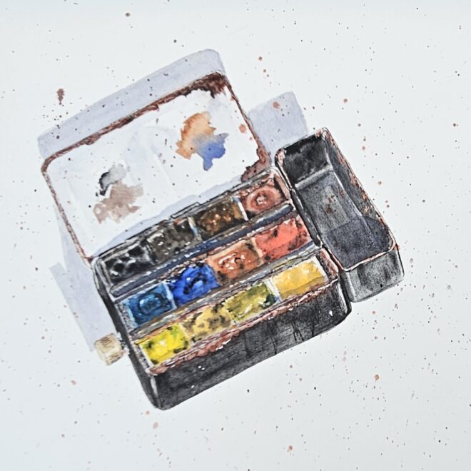 Old Paint tin by Linda Purdy