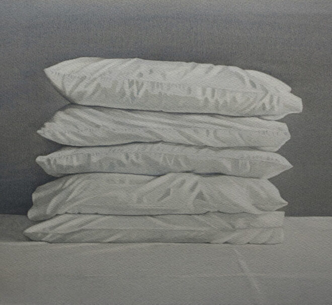 Pile of pillows by Lillias August