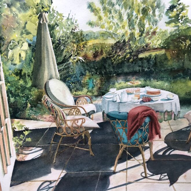 Teatime on the verandah (Mel Collins)