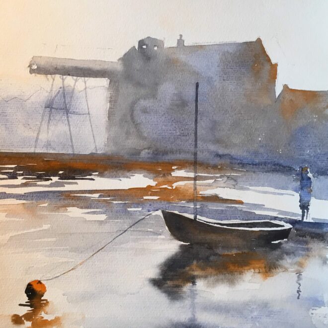 The orange buoy by Penny Newman (unframed)