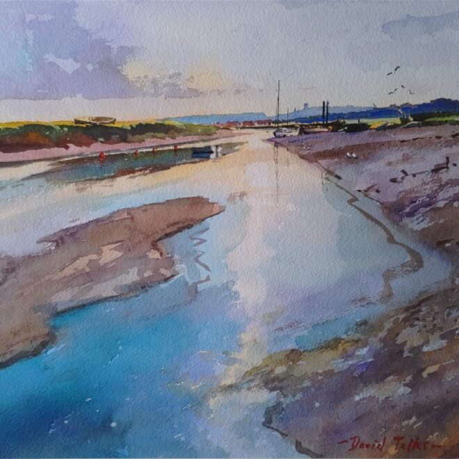 The St Cuthberts Mill Award for an outstanding pure watercolour: Morston Morning by David Talks