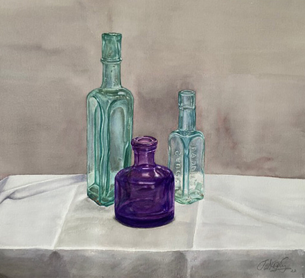 Jill Ogilvy_Glass Bottle Trio