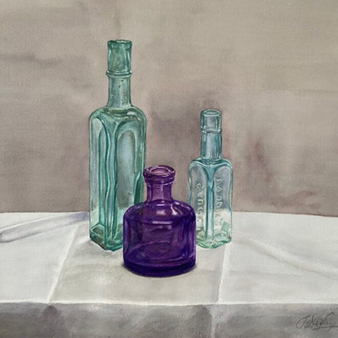 Jill Ogilvy_Glass Bottle Trio