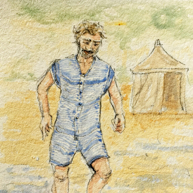 Cromer Bather 1910 by Cassie Herschel-Shorland