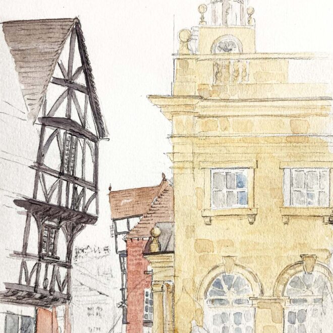 Ludlow Buttercross by Cassie Herschel-Shorland